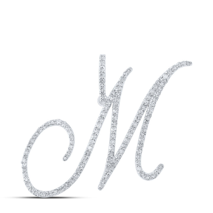 7/8CTW-DIA P1 INITIAL "M" GIFT PENDANT Daisy Joyeria