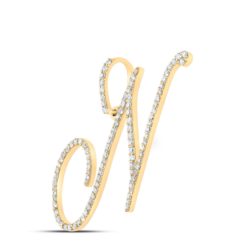 5/8CTW-DIA P1 INITIAL "N" GIFT PENDANT Daisy Joyeria