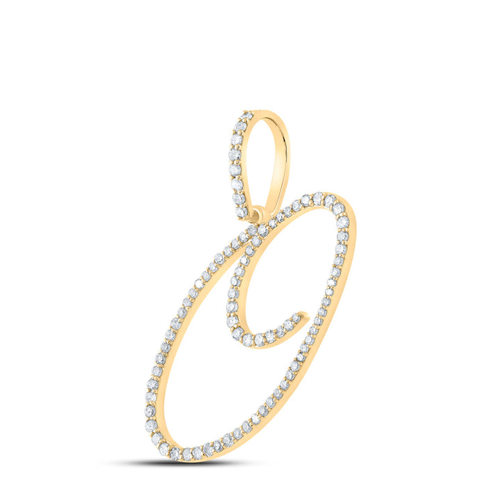 3/8CTW-DIA P1 INITIAL "O" GIFT PENDANT Daisy Joyeria