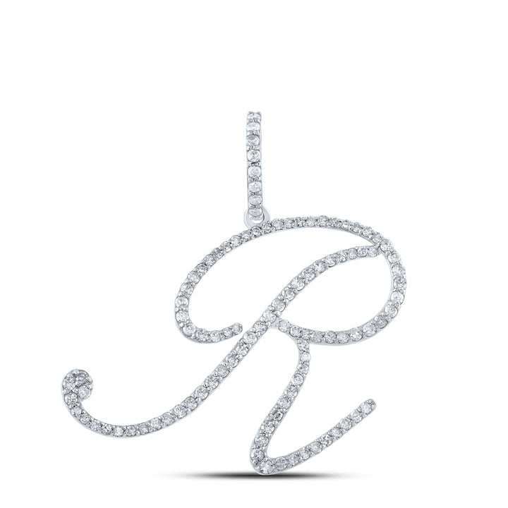 5/8CTW-DIA P1 INITIAL "R" GIFT PENDANT Daisy Joyeria