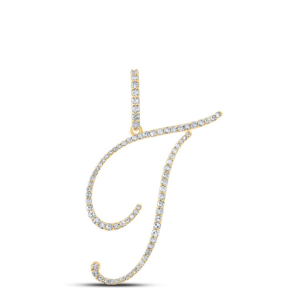 3/8CTW-DIA P1 INITIAL "T" GIFT PENDANT Daisy Joyeria