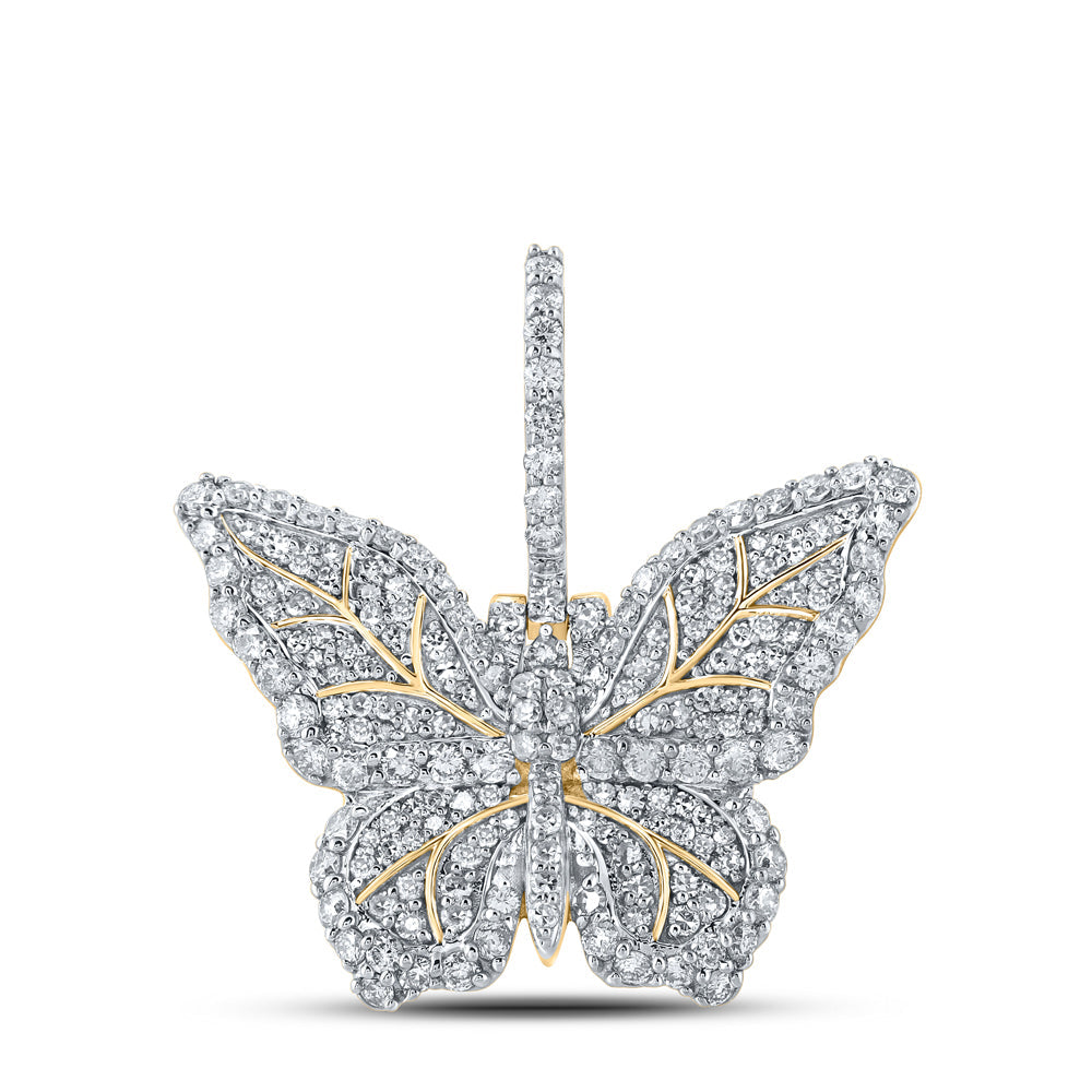 1 1/2CTW-DIA NK BUTTERFLY MENS CHARM Daisy Joyeria
