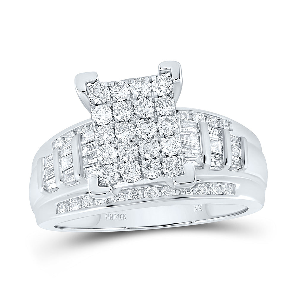 1 CTW-NAT DIA NK FASHION EMERALD RING 7 Daisy Joyeria