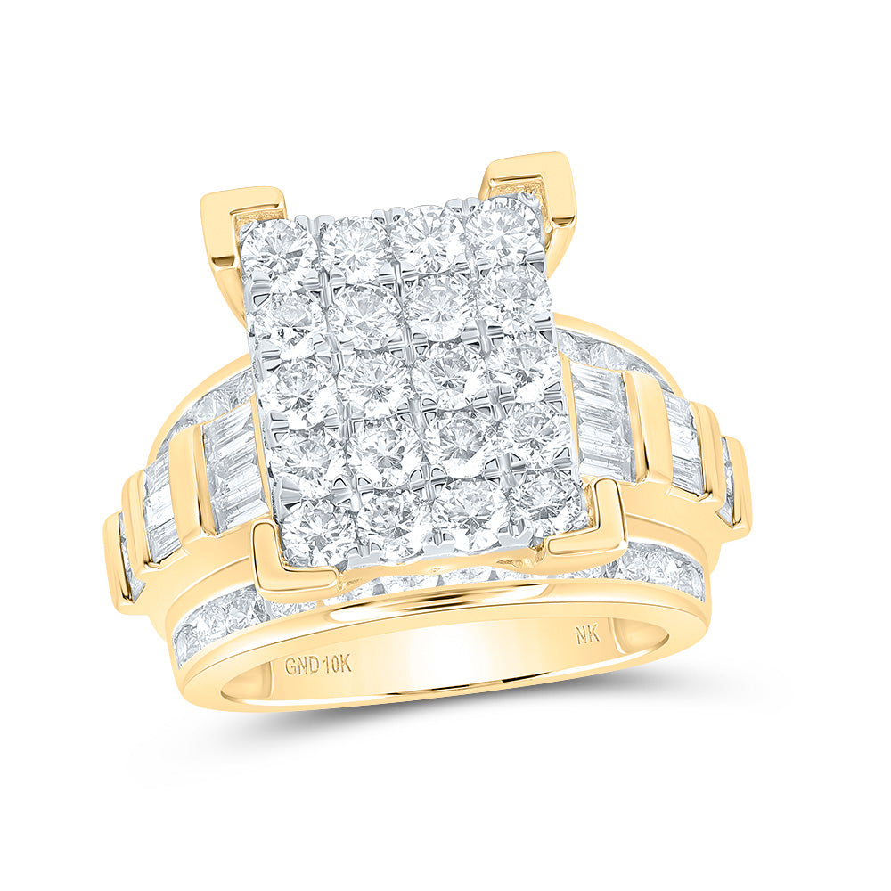 3CTW-NAT DIA NK FASHION EMERALD RING 7 Daisy Joyeria
