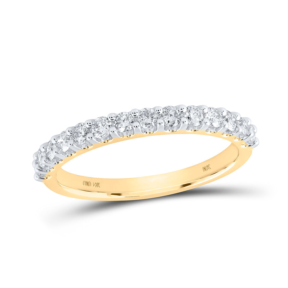1/2CTW-DIA NK LADIES BAND 7 Daisy Joyeria