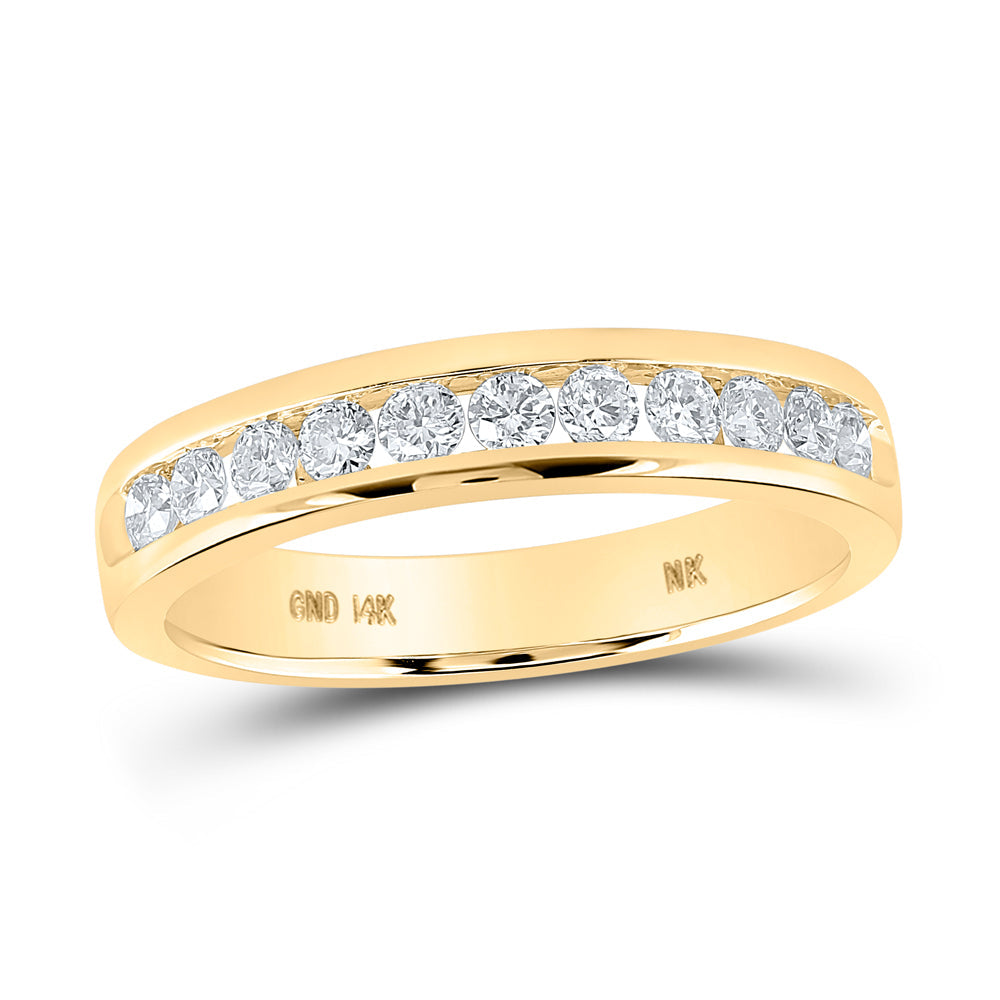 1/2CTW-DIA NK LADIES BAND 7 Daisy Joyeria