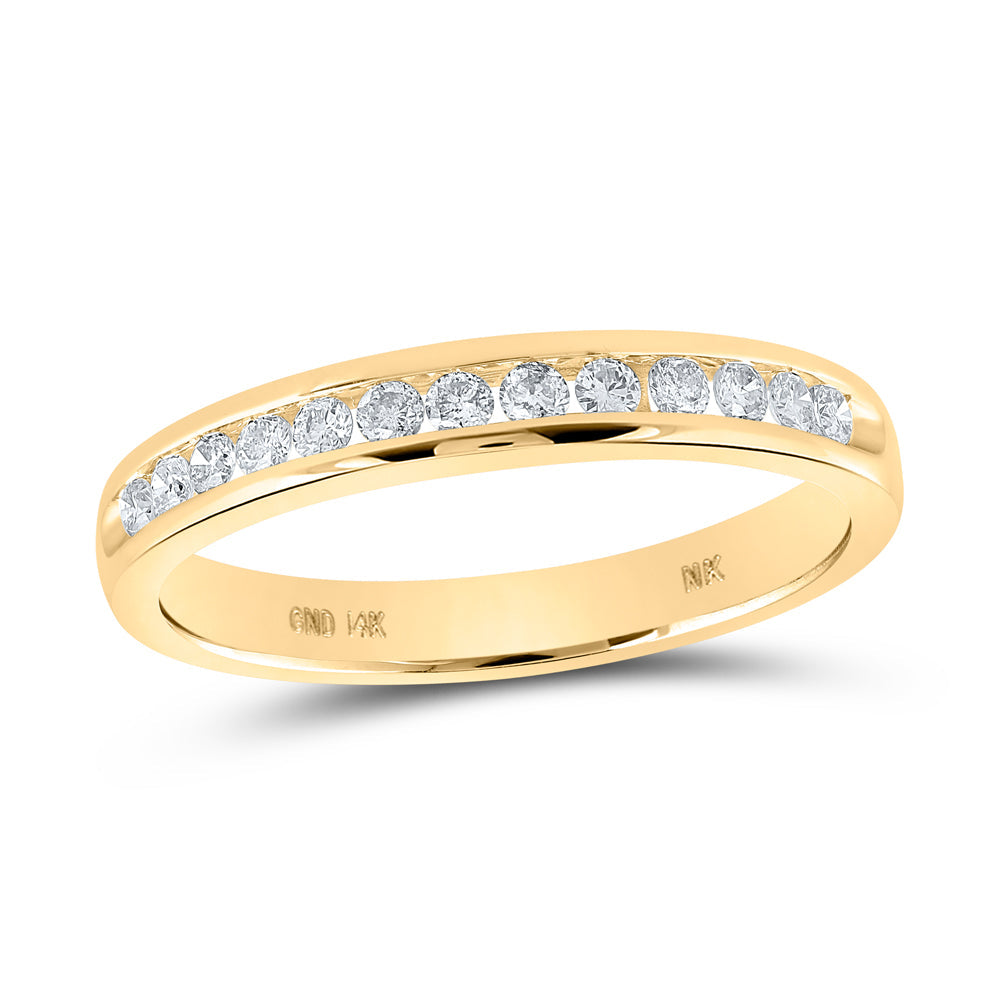 1/4CTW-DIA NK LADIES BAND S8 8 Daisy Joyeria