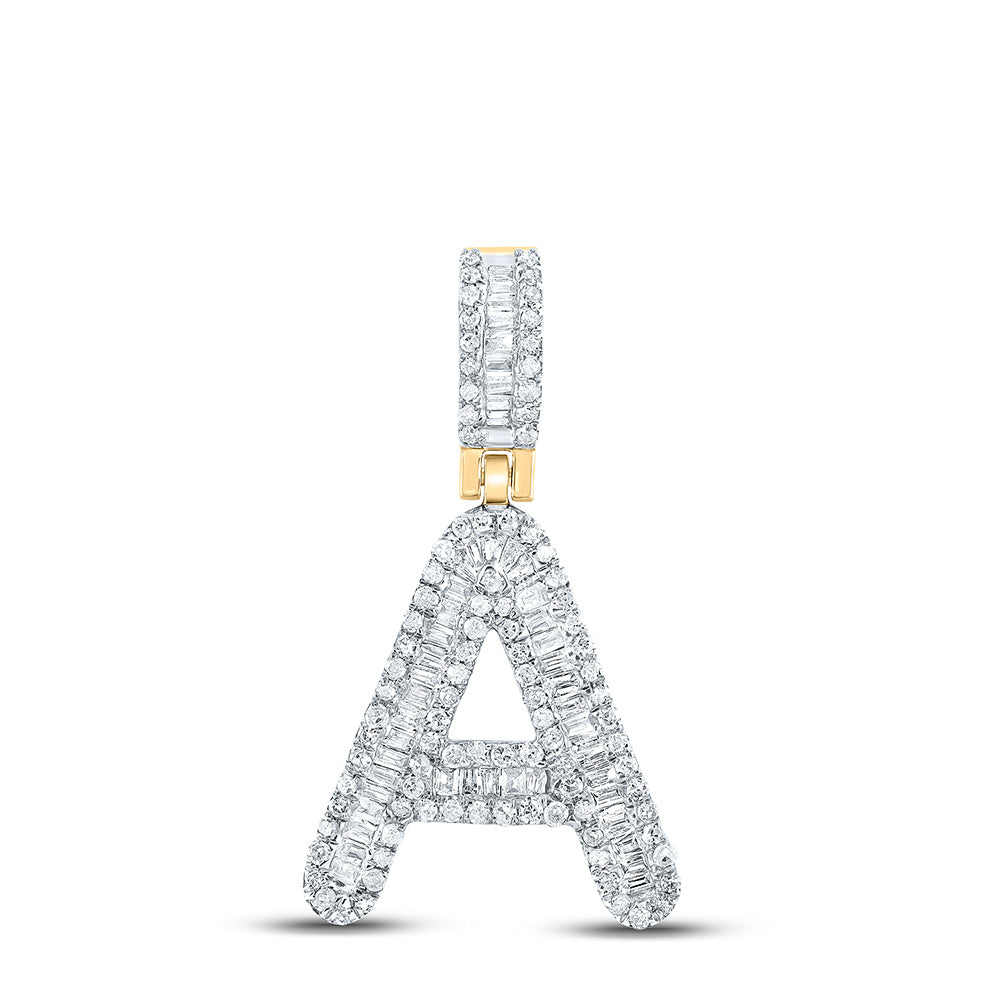 1/2CTW-DIA P1 MENS INITIAL "A" PENDANT Daisy Joyeria