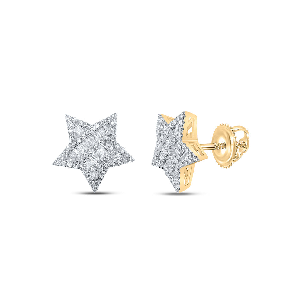 1/2CTW-DIA NK STAR SHAPE EARRING Daisy Joyeria