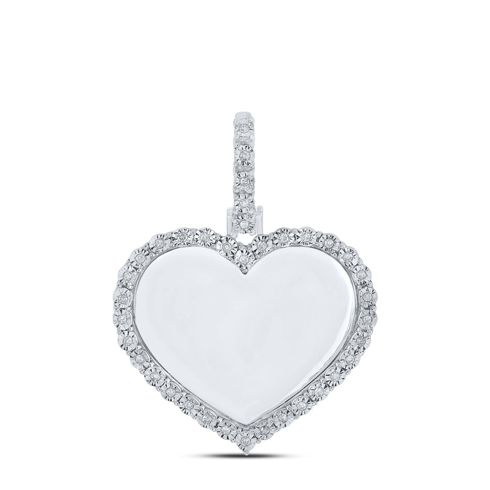 1/10CT-DIA P1 FANUK MEMORY HEART PENDANT Daisy Joyeria