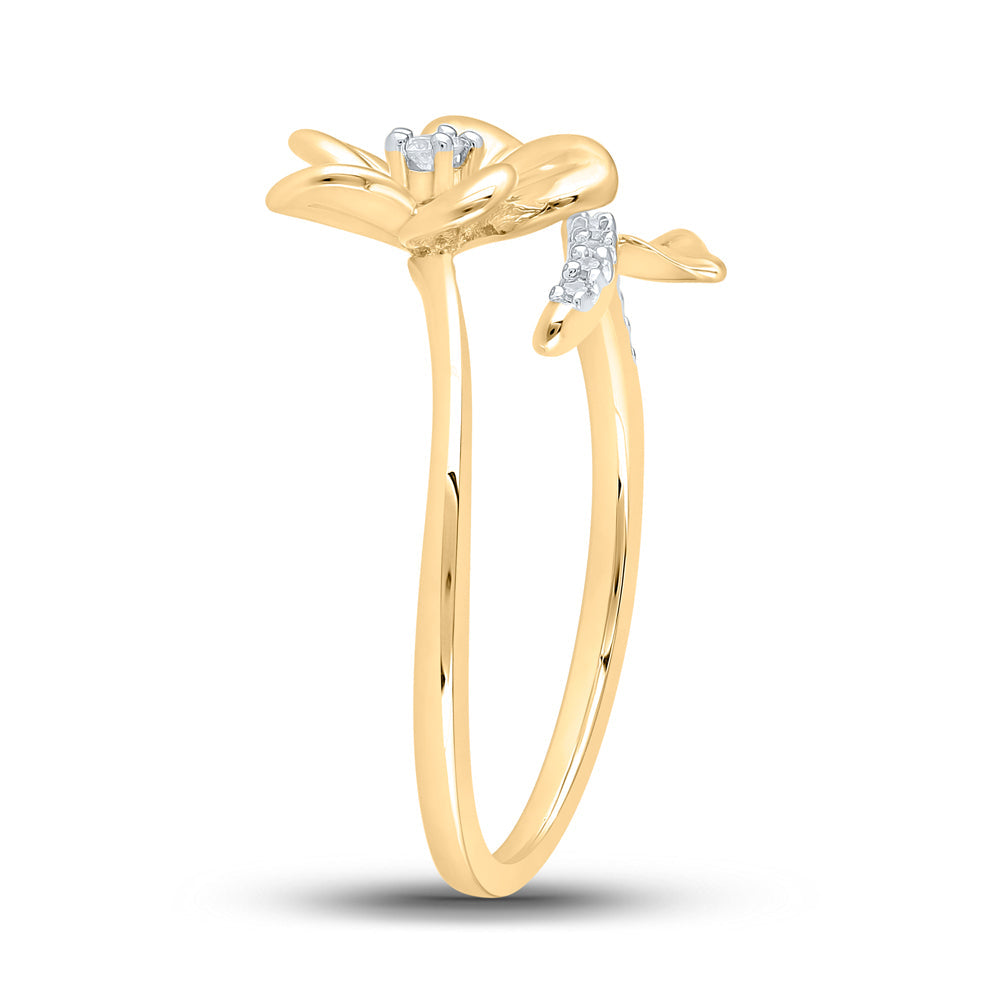 1/12CTW-DIA P2 GIFT FLOWER RING 7 Daisy Joyeria