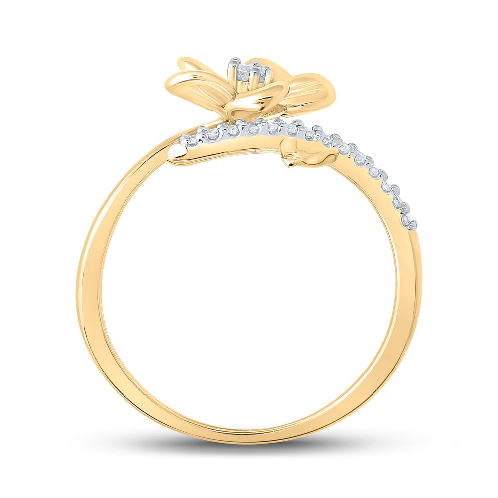 1/12CTW-DIA P2 GIFT FLOWER RING 7 Daisy Joyeria