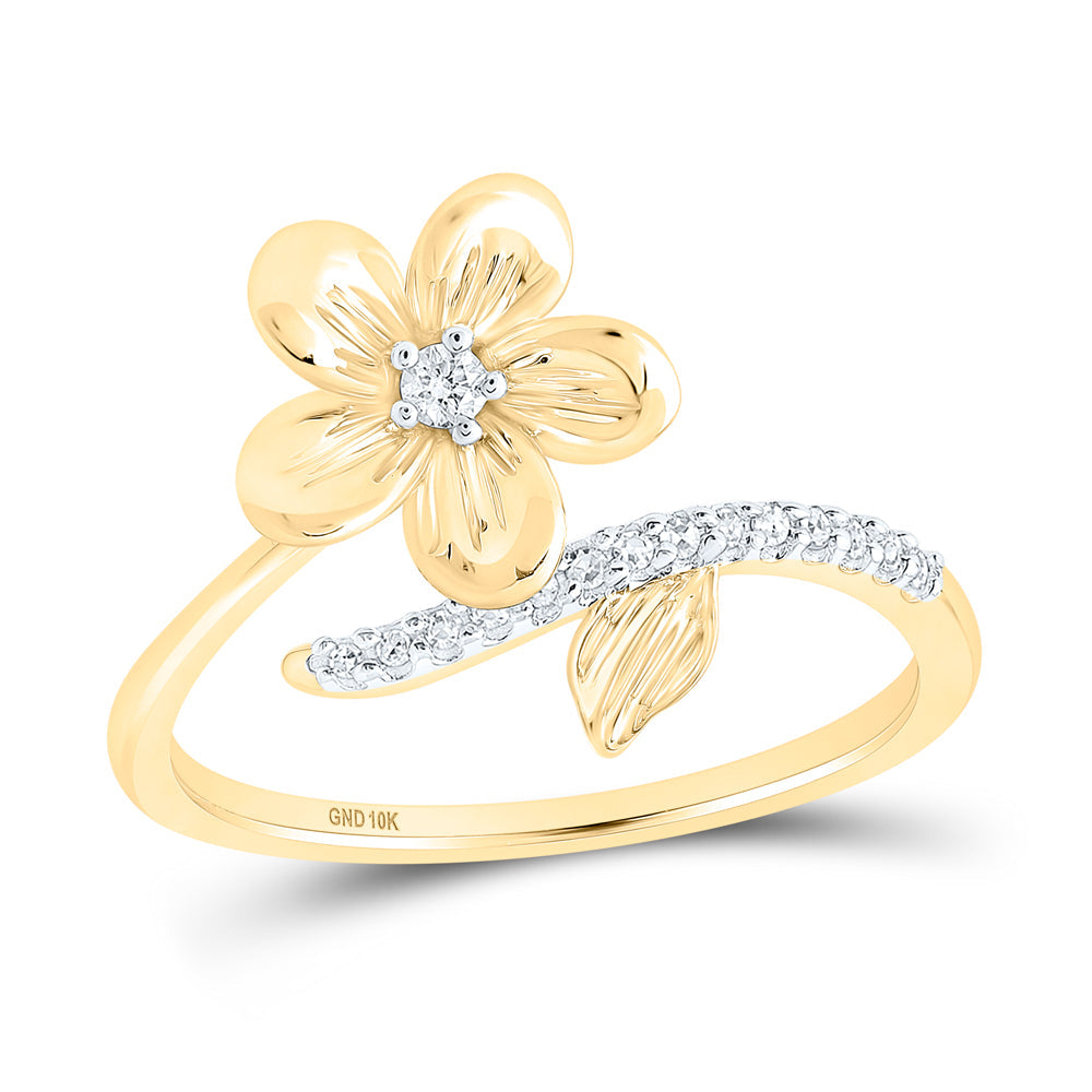 1/12CTW-DIA P2 GIFT FLOWER RING 7 Daisy Joyeria