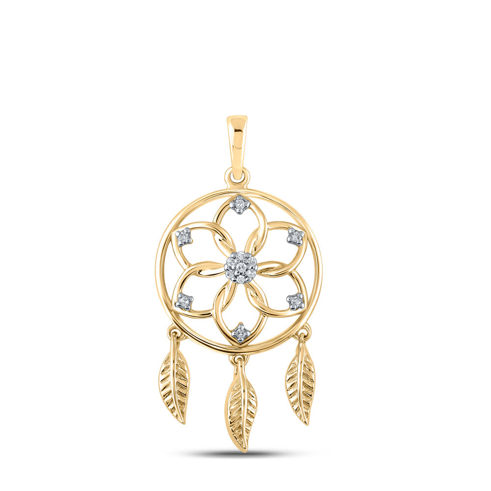 1/20CTW-DIA P2 GIFT ROUND PENDANT Daisy Joyeria