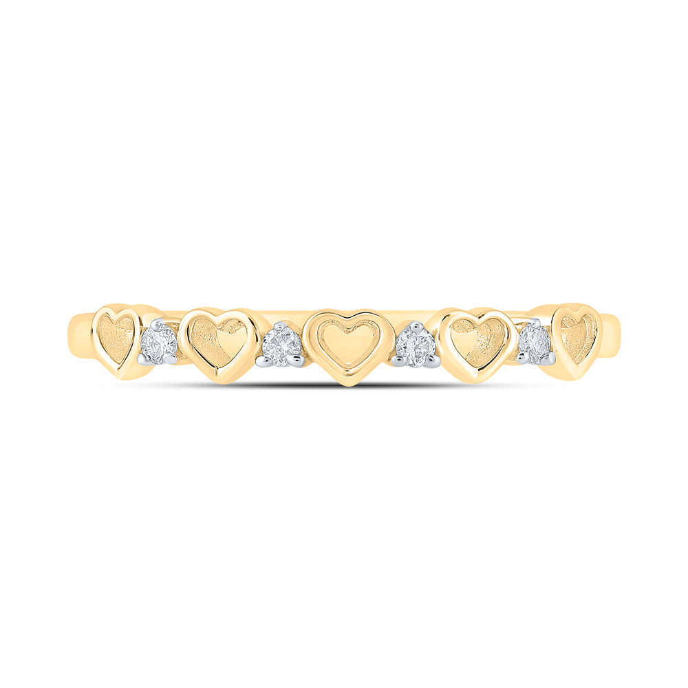 1/20CTW-DIA P1 GIFT HEART RING 7 Daisy Joyeria