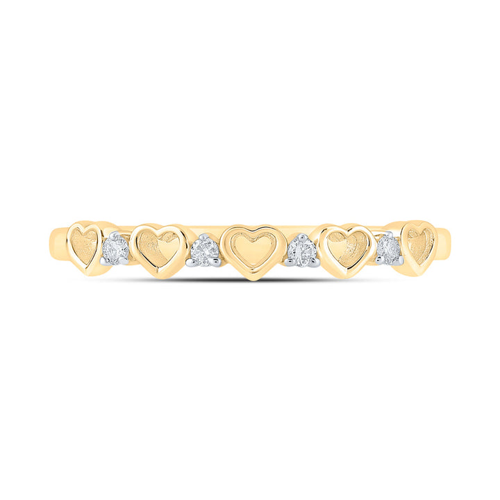 1/20CTW-DIA P1 GIFT HEART RING 7 Daisy Joyeria