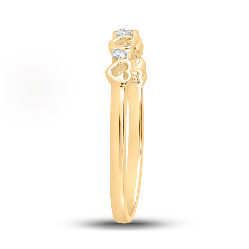 1/20CTW-DIA P1 GIFT HEART RING 7 Daisy Joyeria