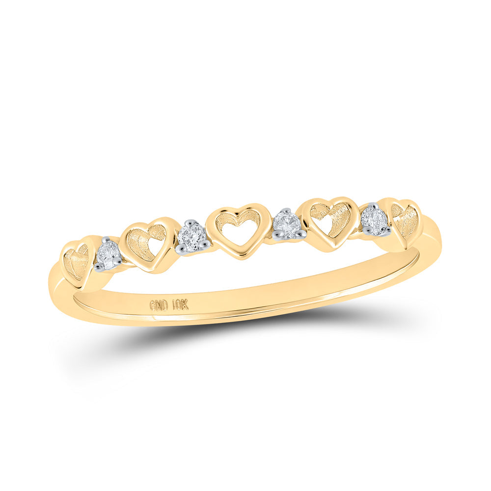 1/20CTW-DIA P1 GIFT HEART RING 7 Daisy Joyeria