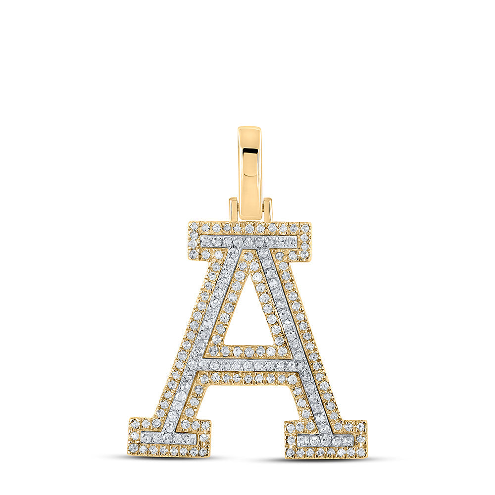 1/2CTW-DIA P1 INITIAL "A" PENDANT Daisy Joyeria