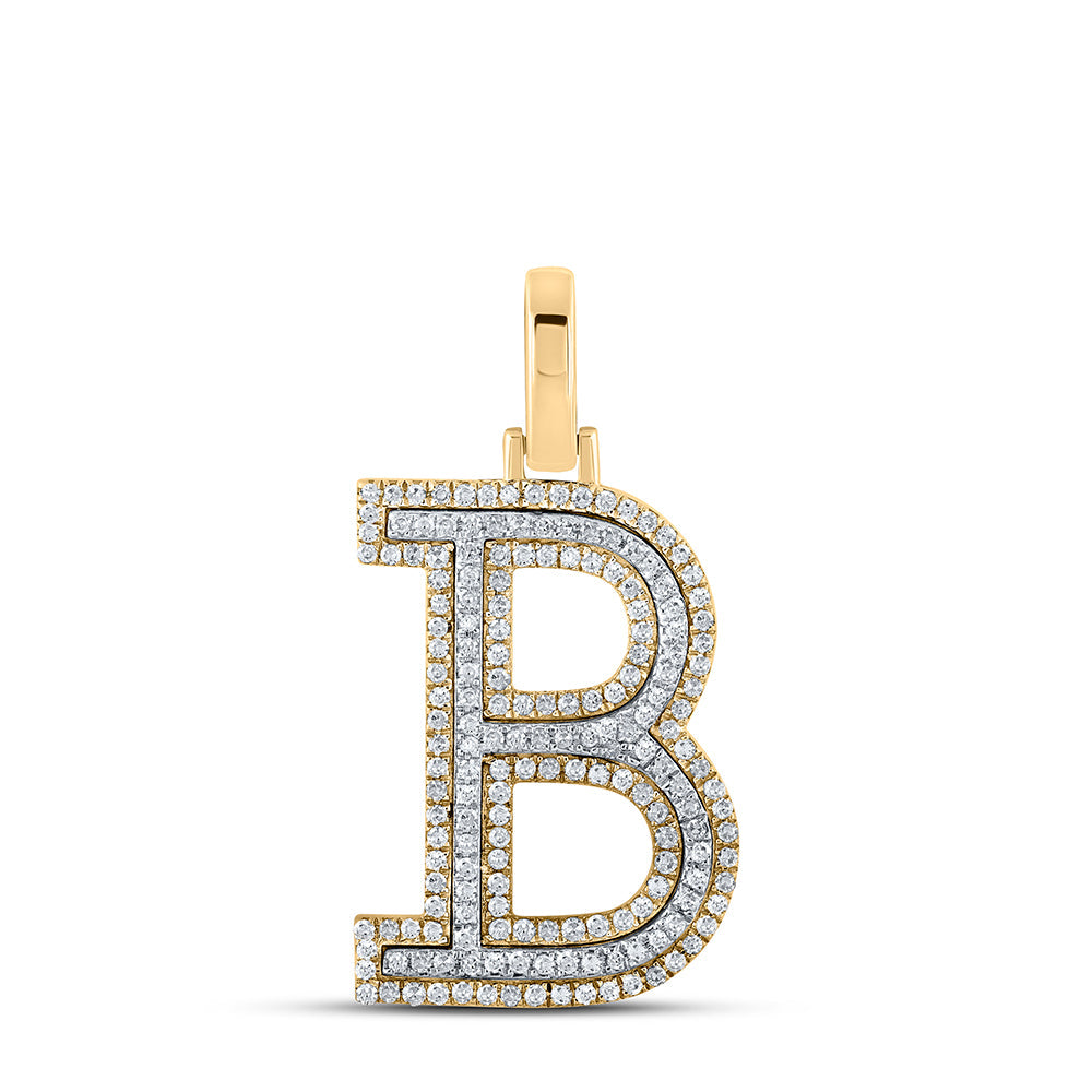 1/2CTW-DIA P1 INITIAL "B" PENDANT Daisy Joyeria
