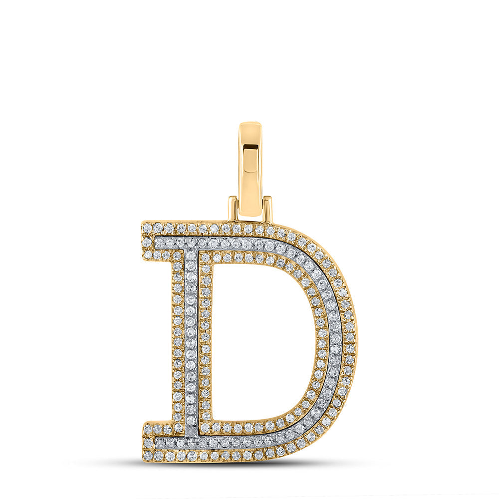 1/2CTW-DIA P1 INITIAL "D" PENDANT Daisy Joyeria