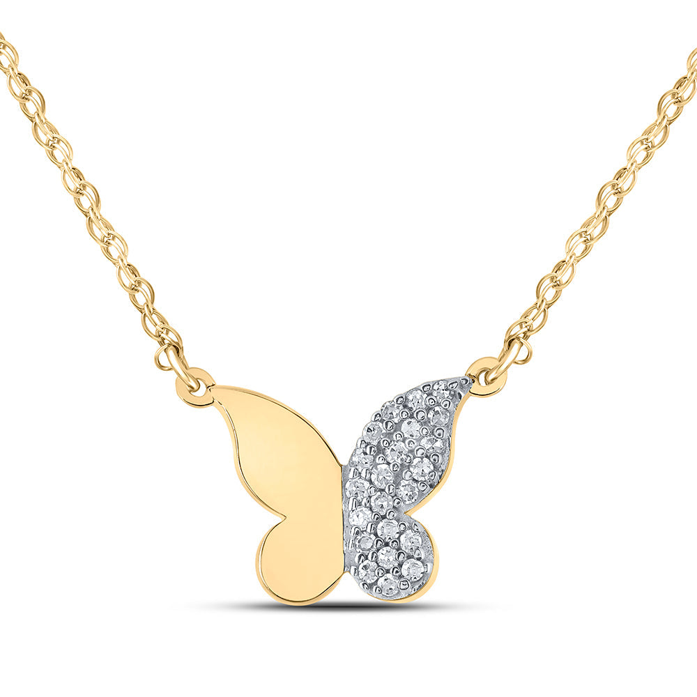 1/8CTW-DIA P2 BUTTERFLY GIFT NECKLACE Daisy Joyeria