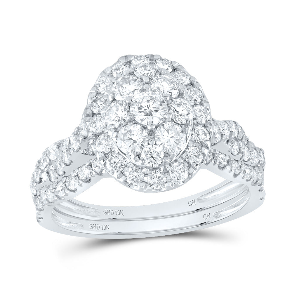 1 1/2CTW-DIA CN BRIDAL SET 7 Daisy Joyeria