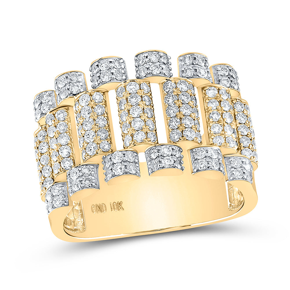 1 5/8 CTW-DIA NK MENS RING 10 Daisy Joyeria