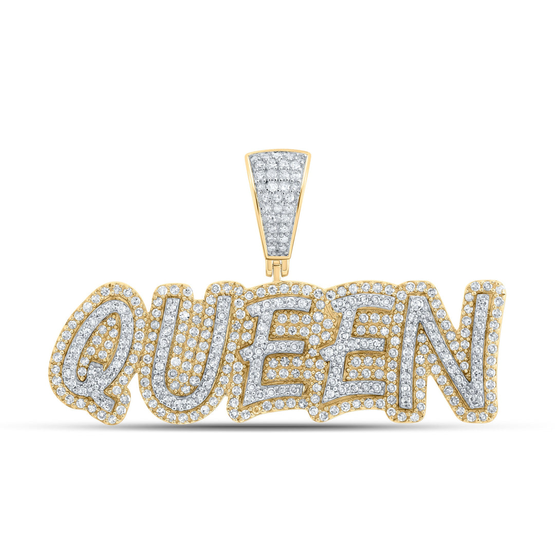 1CTW-DIA CN "QUEEN" INITIAL PENDANT Daisy Joyeria
