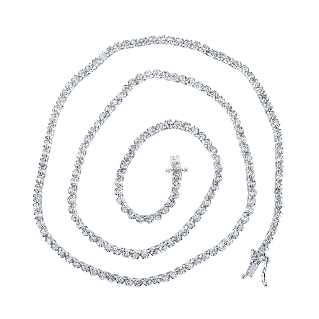 3 1/4CTW-DIA NK TENNIS CHAIN (18 INCH) Daisy Joyeria