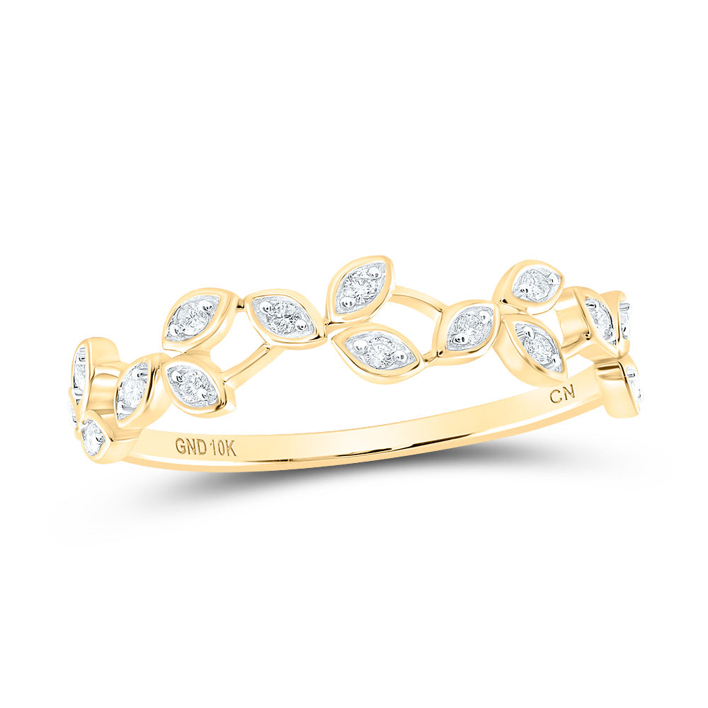1/10CTW-DIA CN STACKABLE RING 7 Daisy Joyeria