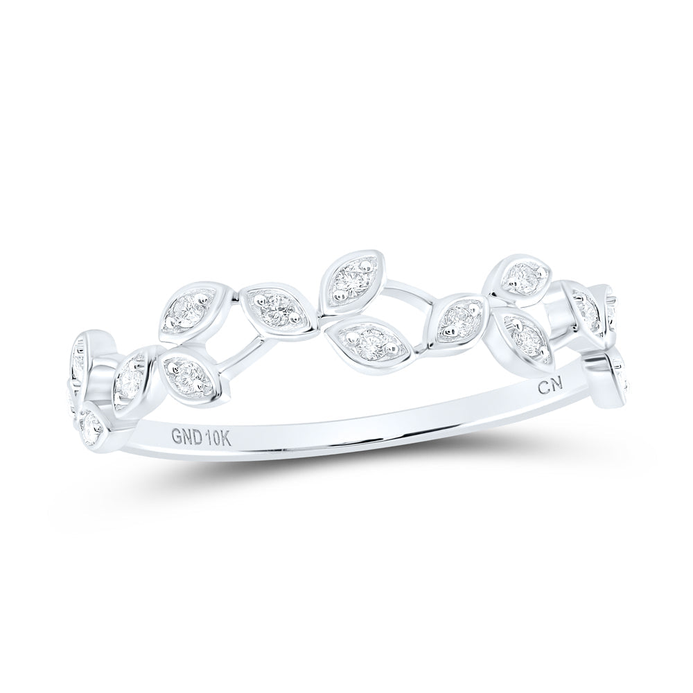 1/10CTW-DIA CN STACKABLE RING 7 Daisy Joyeria