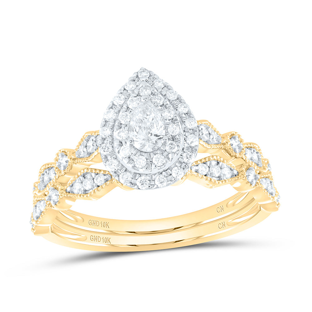 3/8CTW-DIA CN BRIDAL SET 7 Daisy Joyeria