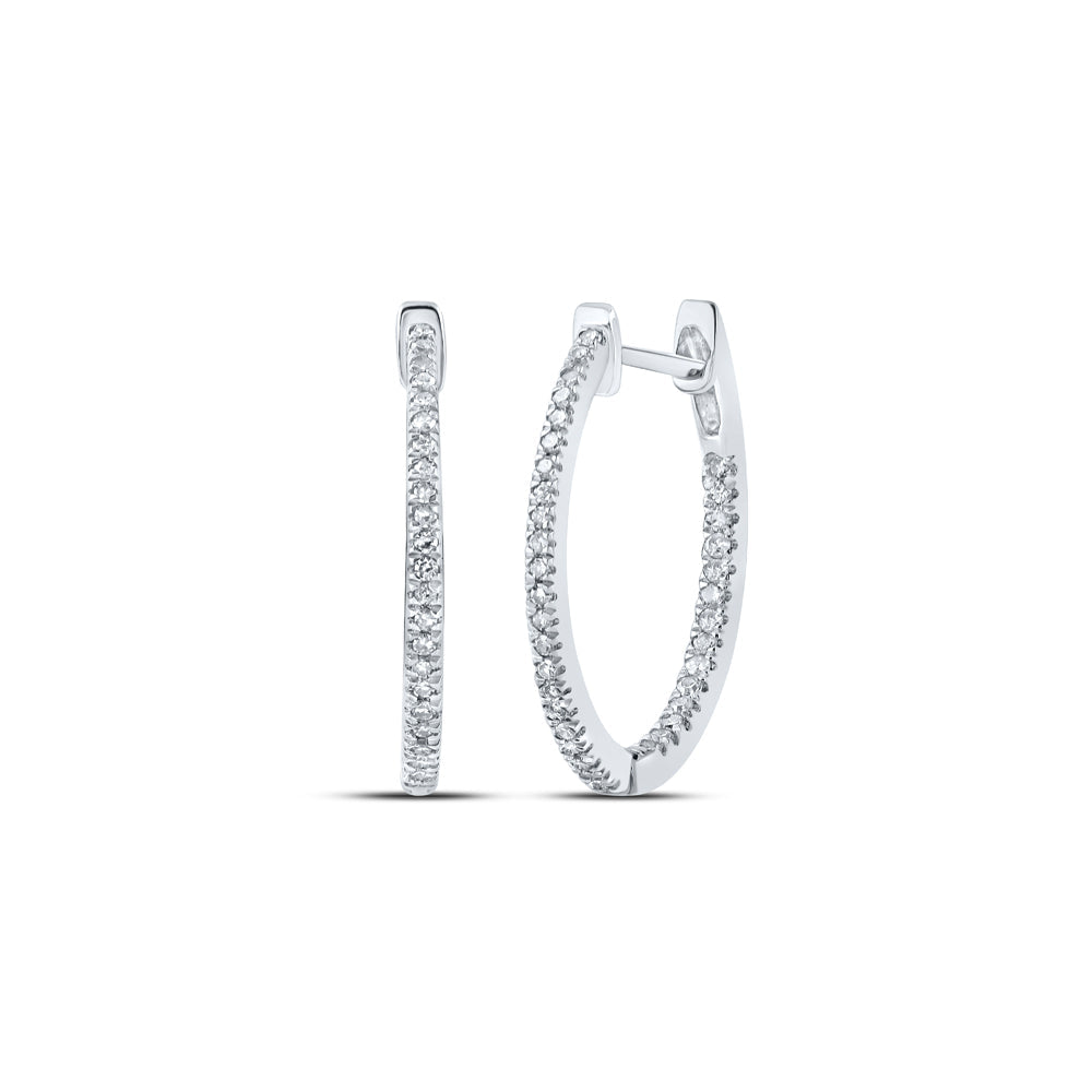 1/4CTW-DIA P1 GIFT HOOP EARRING Daisy Joyeria