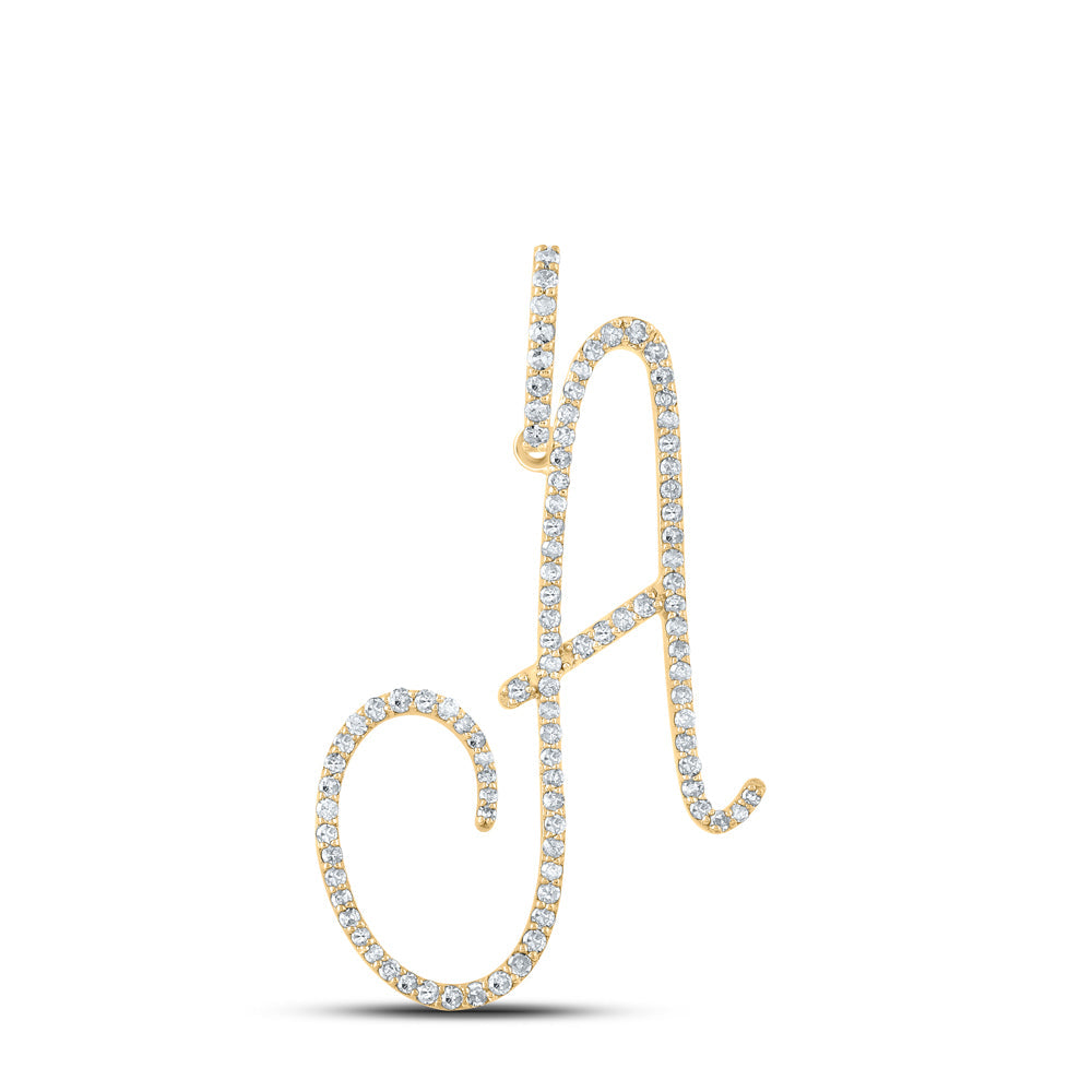 1/2CT-DIA P1 INITIAL "A" GIFT PENDANT Daisy Joyeria
