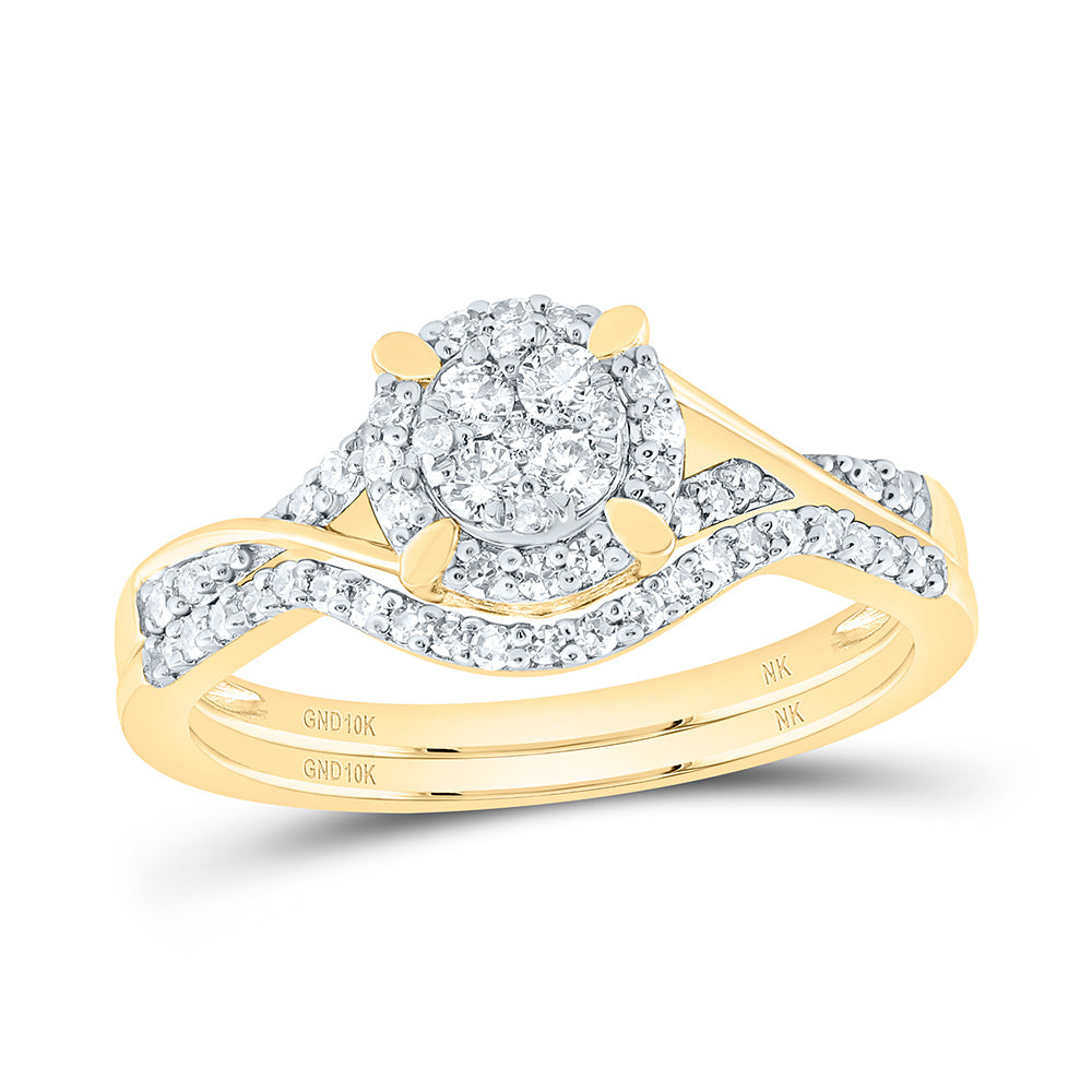 3/8CTW-DIA NK BRIDAL SET 7 Daisy Joyeria