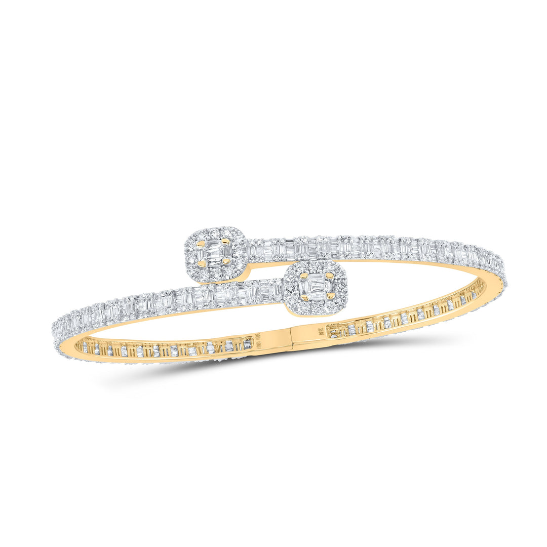 3CTW-DIA NK CUFF BANGLE Daisy Joyeria