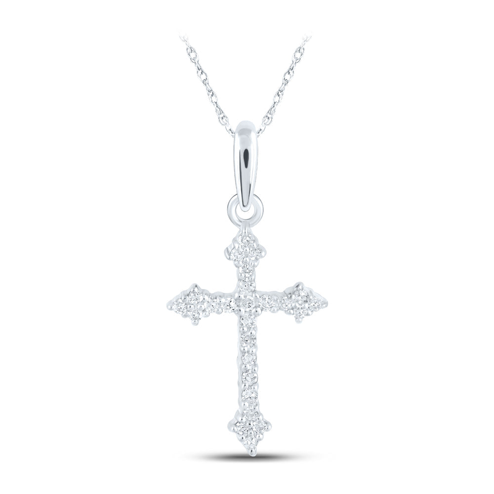 1/10CTW-DIA NK GIFT CROSS PENDANT Daisy Joyeria
