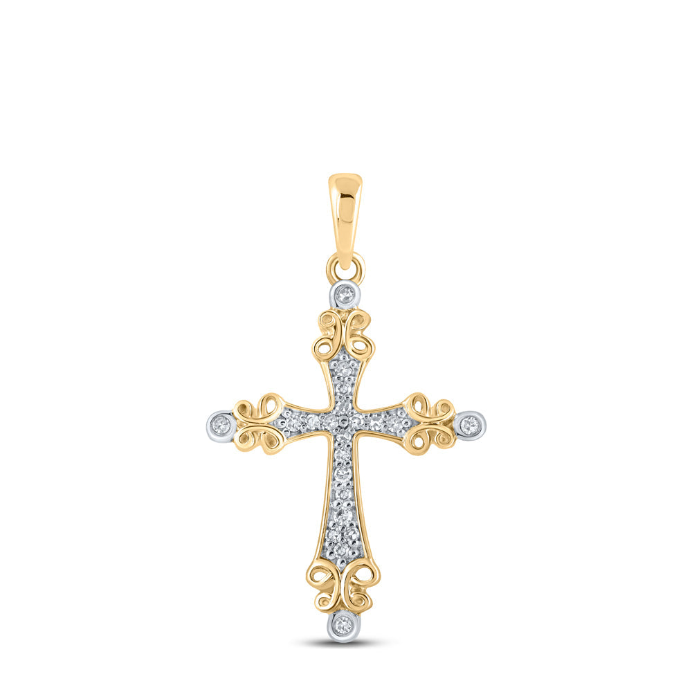 1/10CTW-DIA NK GIFT CROSS PENDANT Daisy Joyeria