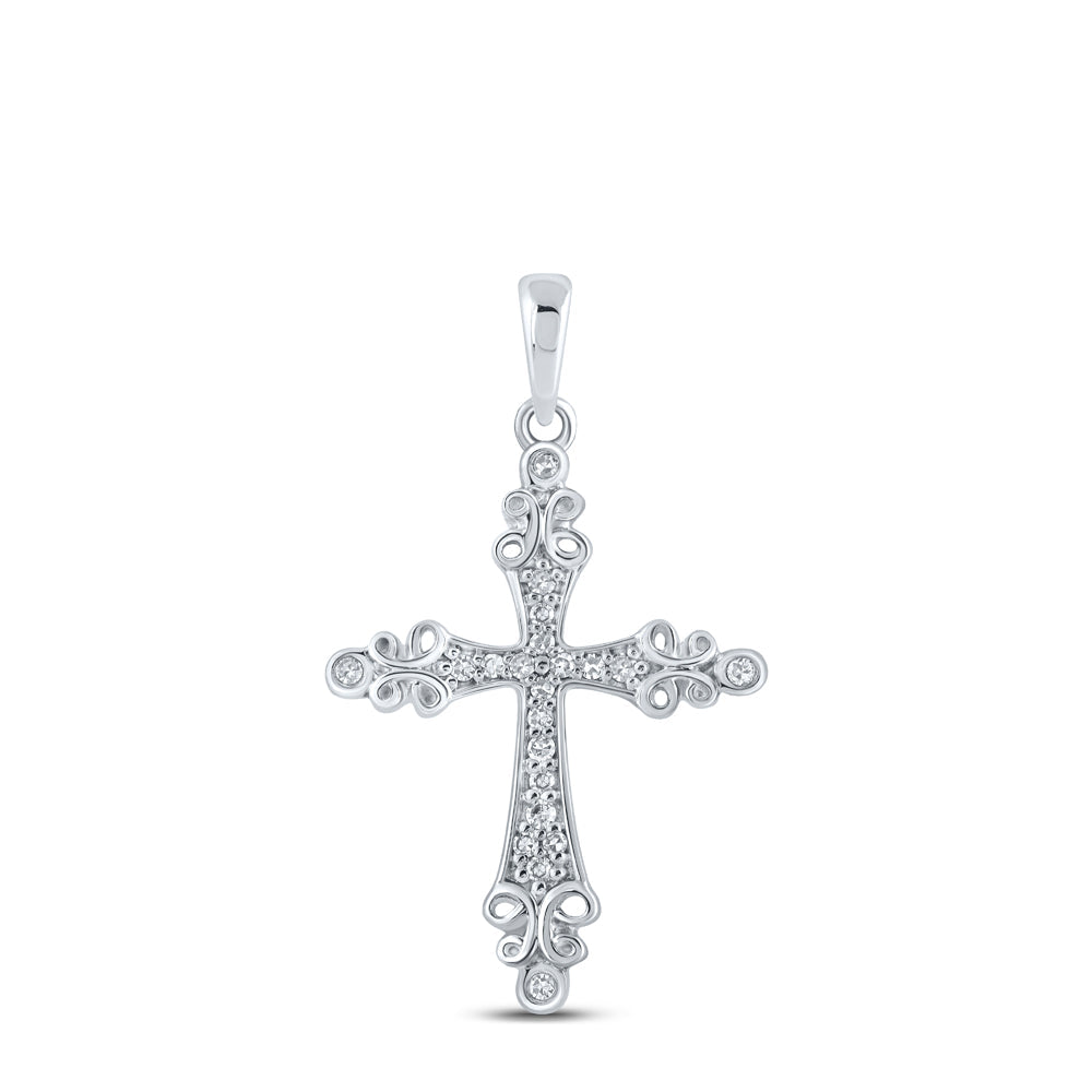 1/10CTW-DIA NK GIFT CROSS PENDANT Daisy Joyeria