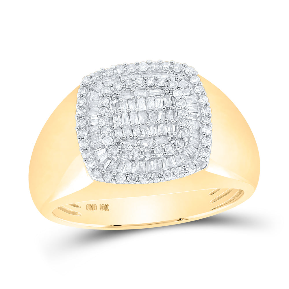 3/4CTW-DIA CN MENS RING 10 Daisy Joyeria