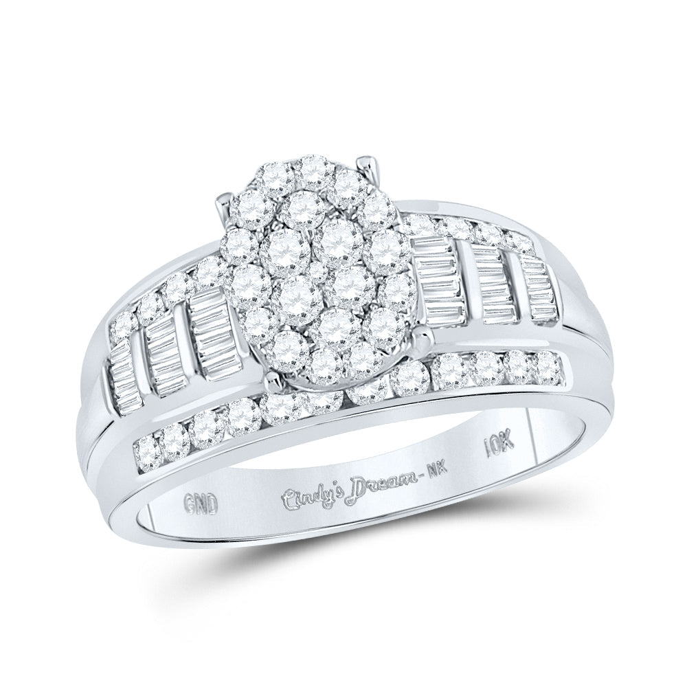 1CTW-NAT DIA NK FASHION OVAL RING 7 Daisy Joyeria
