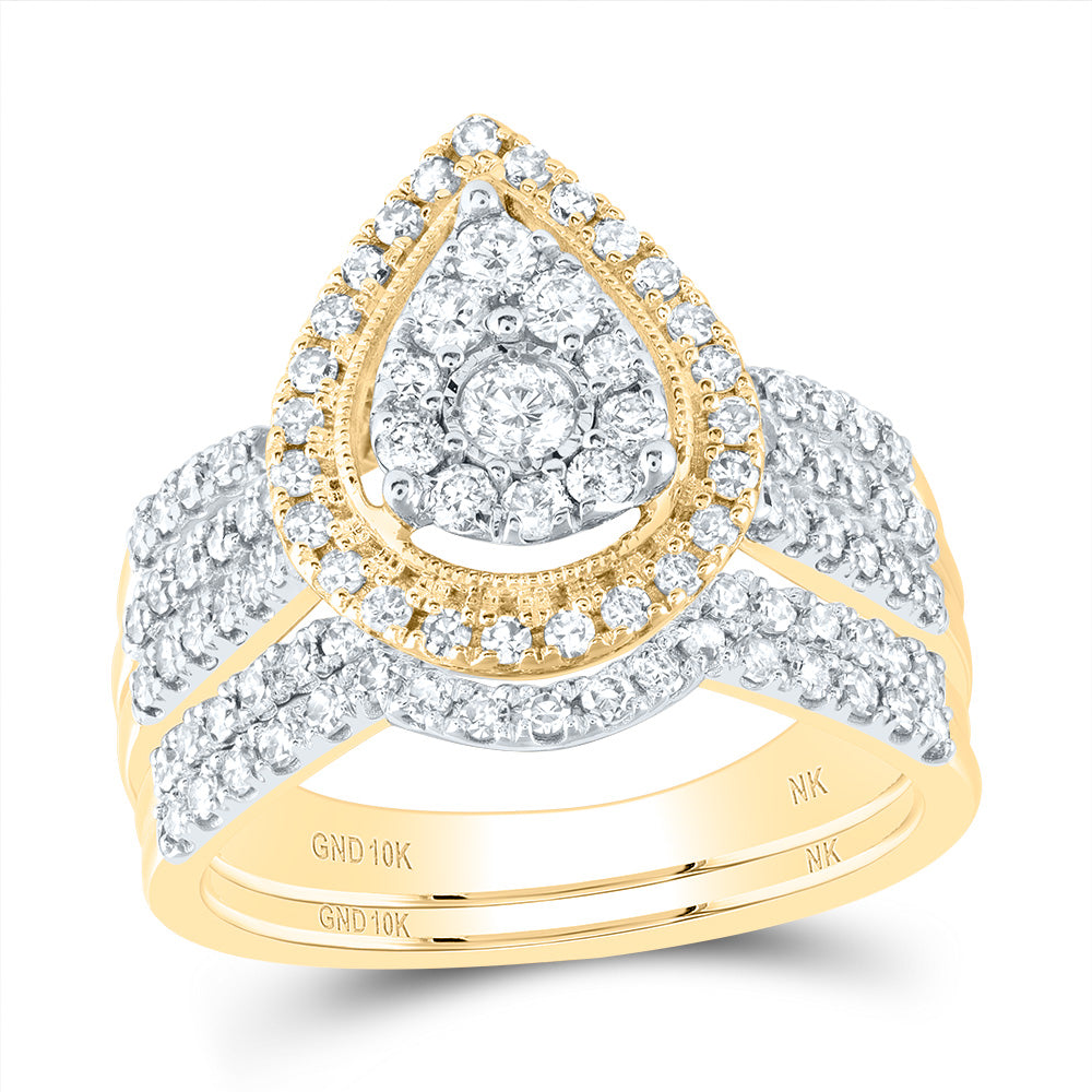 1CTW-DIA NK BRIDAL SET 7 Daisy Joyeria