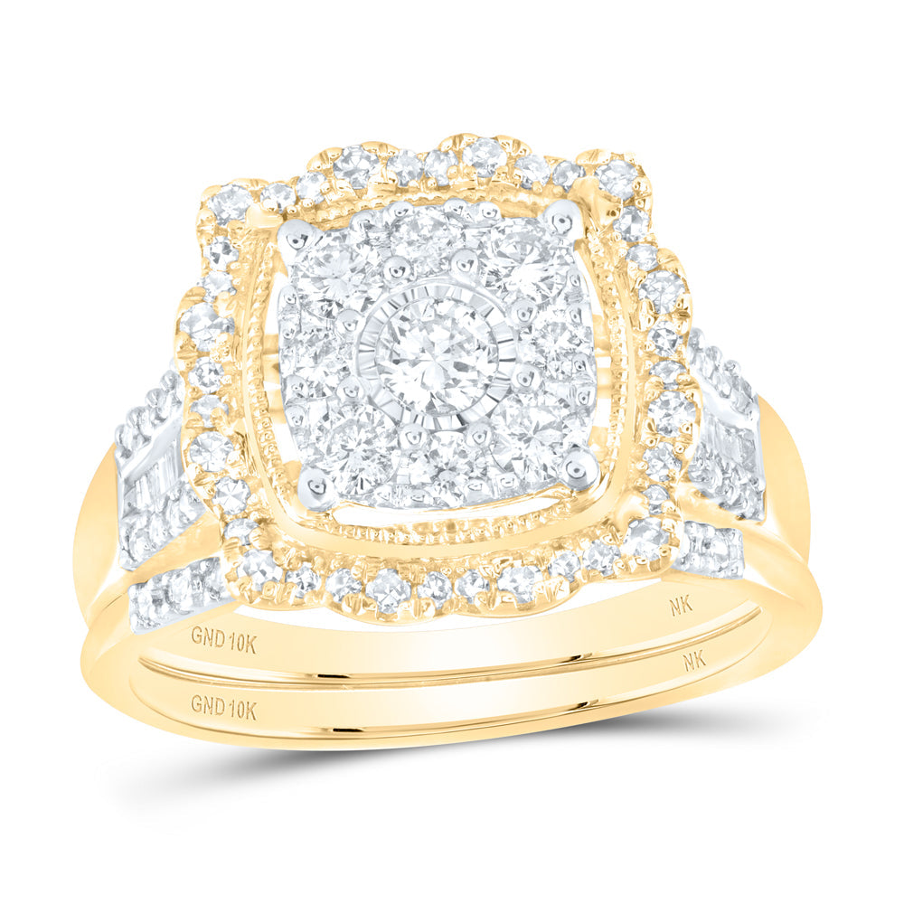 1CTW-DIA NK BRIDAL SET 7 Daisy Joyeria