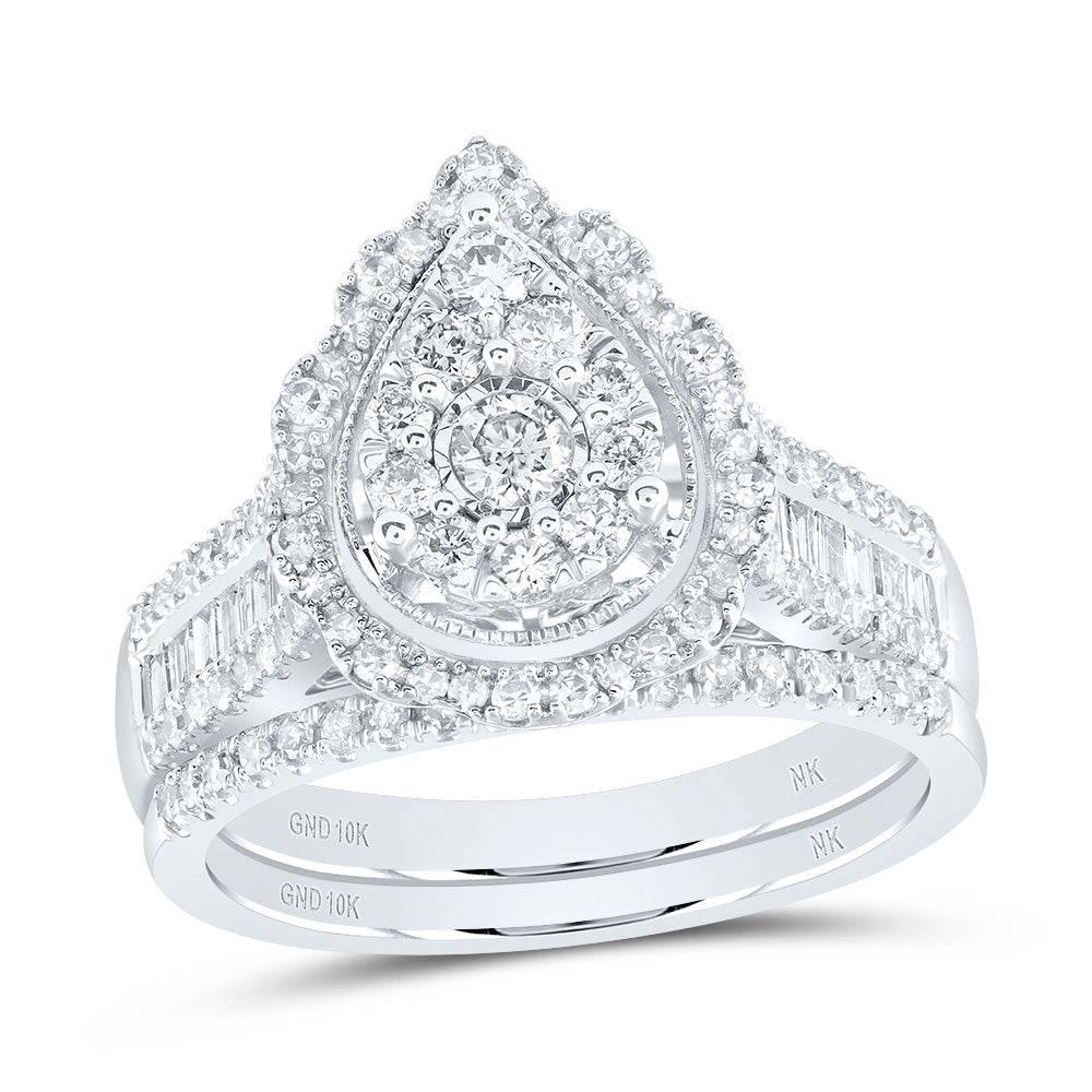 1CTW-DIA NK BRIDAL SET 7 Daisy Joyeria
