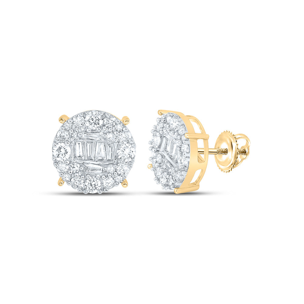 1CTW-DIA NK ROUND SHAPE EARRING Daisy Joyeria
