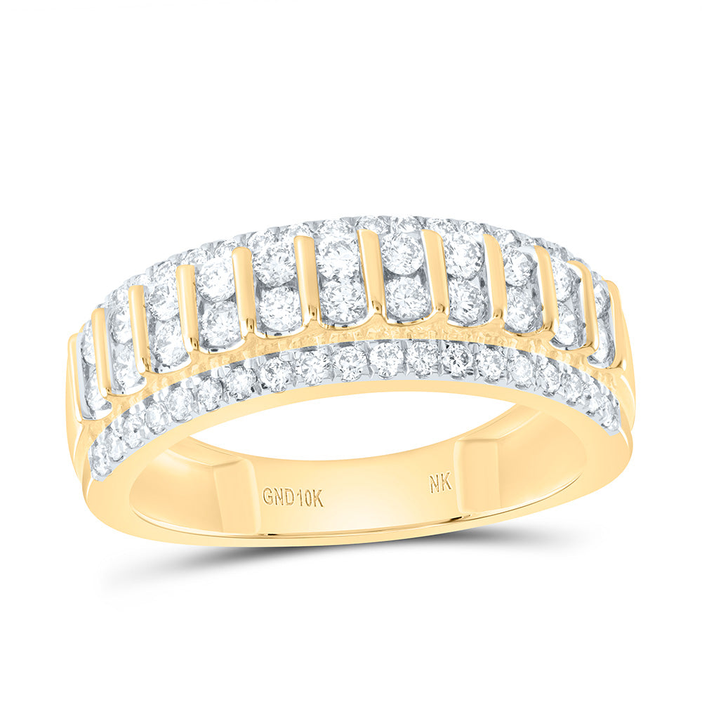 1CTW-NAT DIA NK MENS BAND 10 Daisy Joyeria