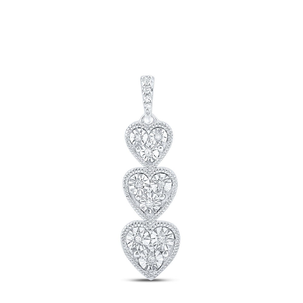 1/20CTW-DIA P2 GIFT HEART PENDANT Daisy Joyeria