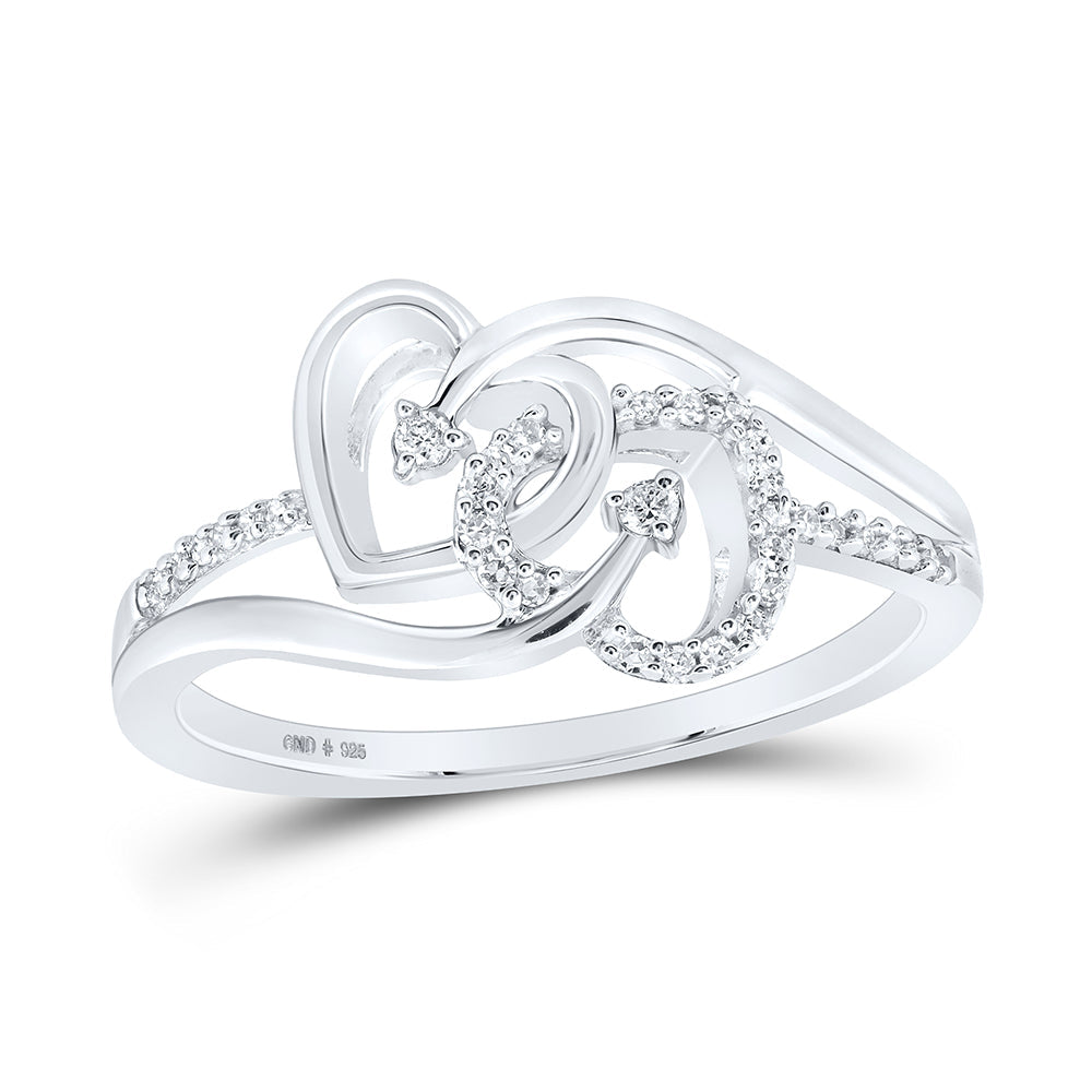 1/10CTW-DIA P2 GIFT HEART RING 7 Daisy Joyeria