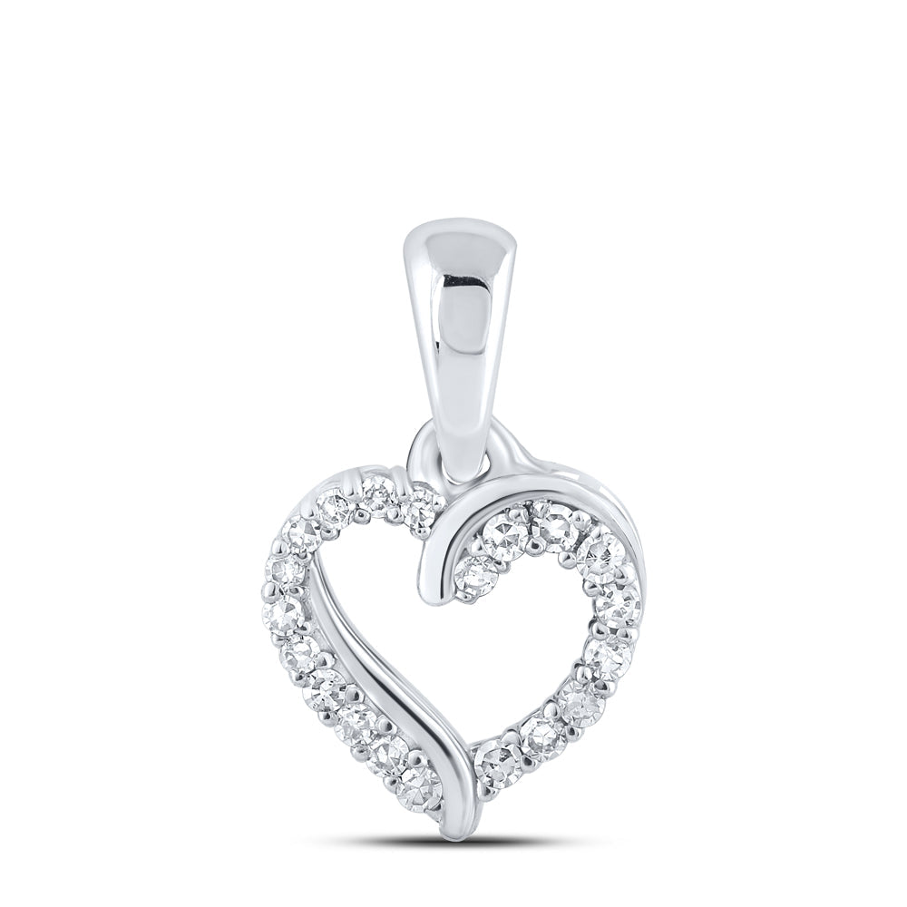 1/12CTW-NAT DIA NK HEART PENDANT Daisy Joyeria